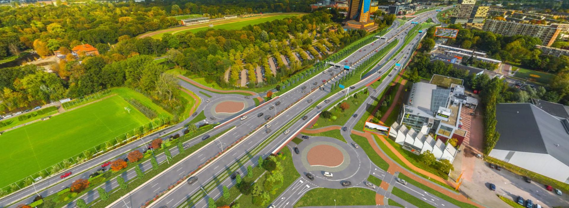 Vanaf 28 maart nieuwe toerit Laan Corpus den Hoorn naar Zuidelijke Ringweg open