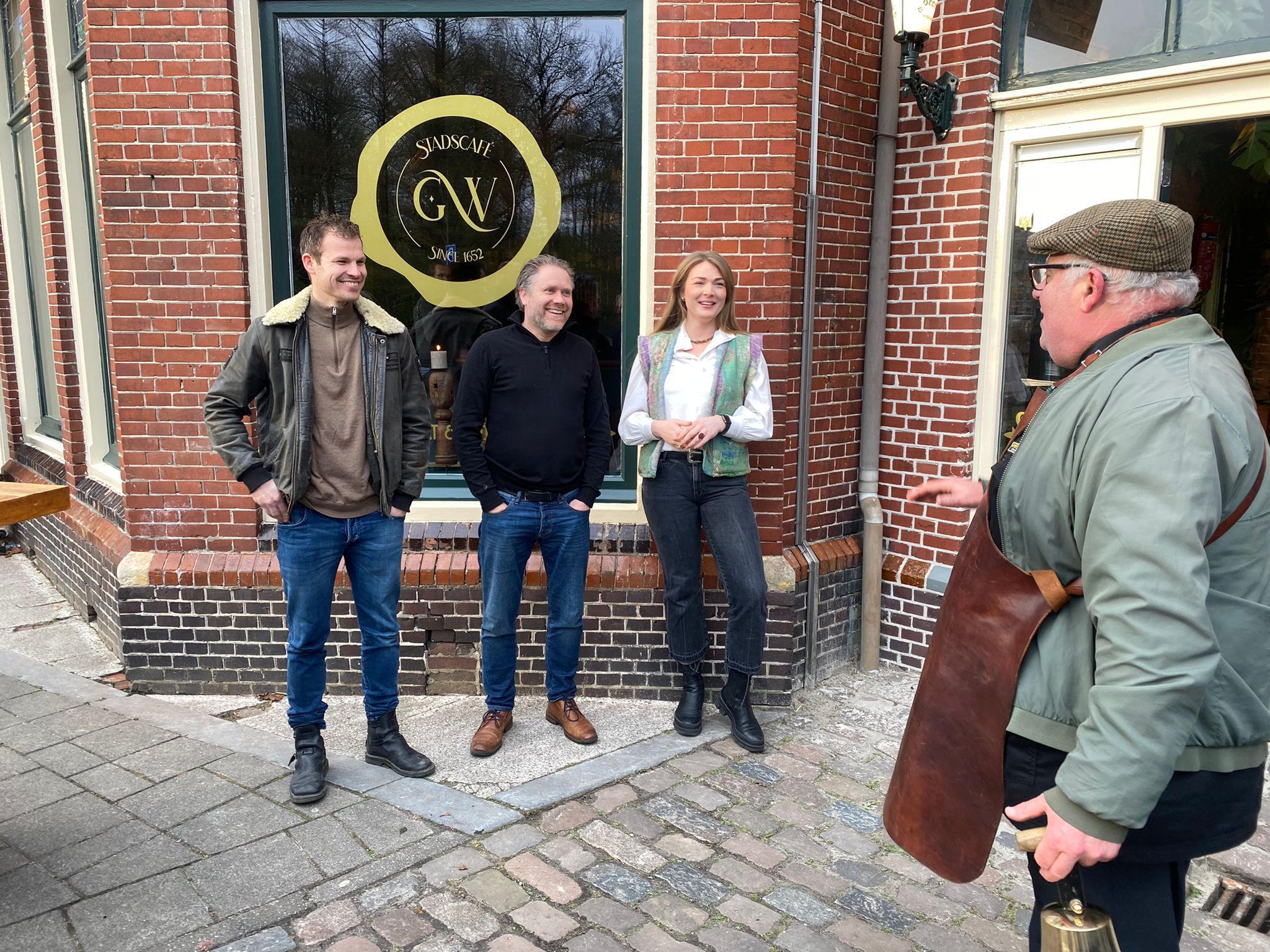 Foto: Matthijs Vinckemöller (m) vergezeld door zijn mede-eigenaren Marjorie van der Veen en Ronald Hoeksema