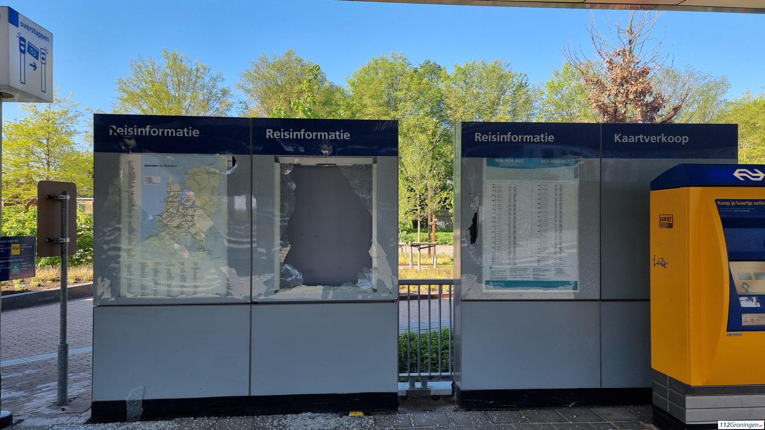 Opnieuw vernielingen op station Europapark Groningen