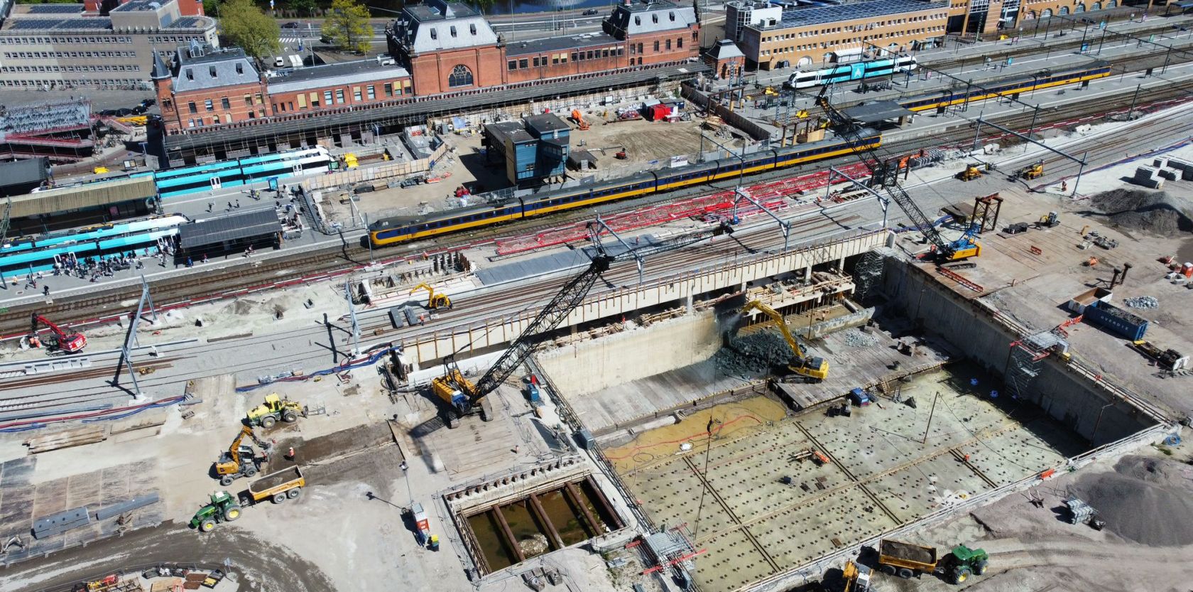 Grootschalige werkzaamheden op en rond Hoofdstation Groningen