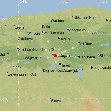 Lichte aardbeving in gemeente Groningen