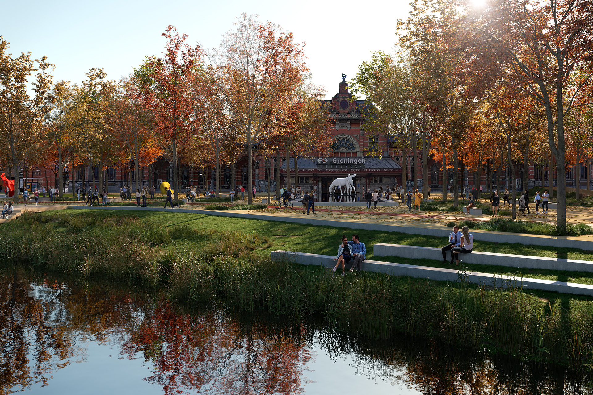 ‘Groen’ Hoofdstation - opmerkelijke plannen voor Groningen in de prijzen